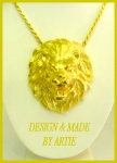 Lion Head Necklace VERMEIL ROPE